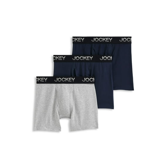 Jockey Boys' Cotton Stretch Boxer Brief - 3 Pack