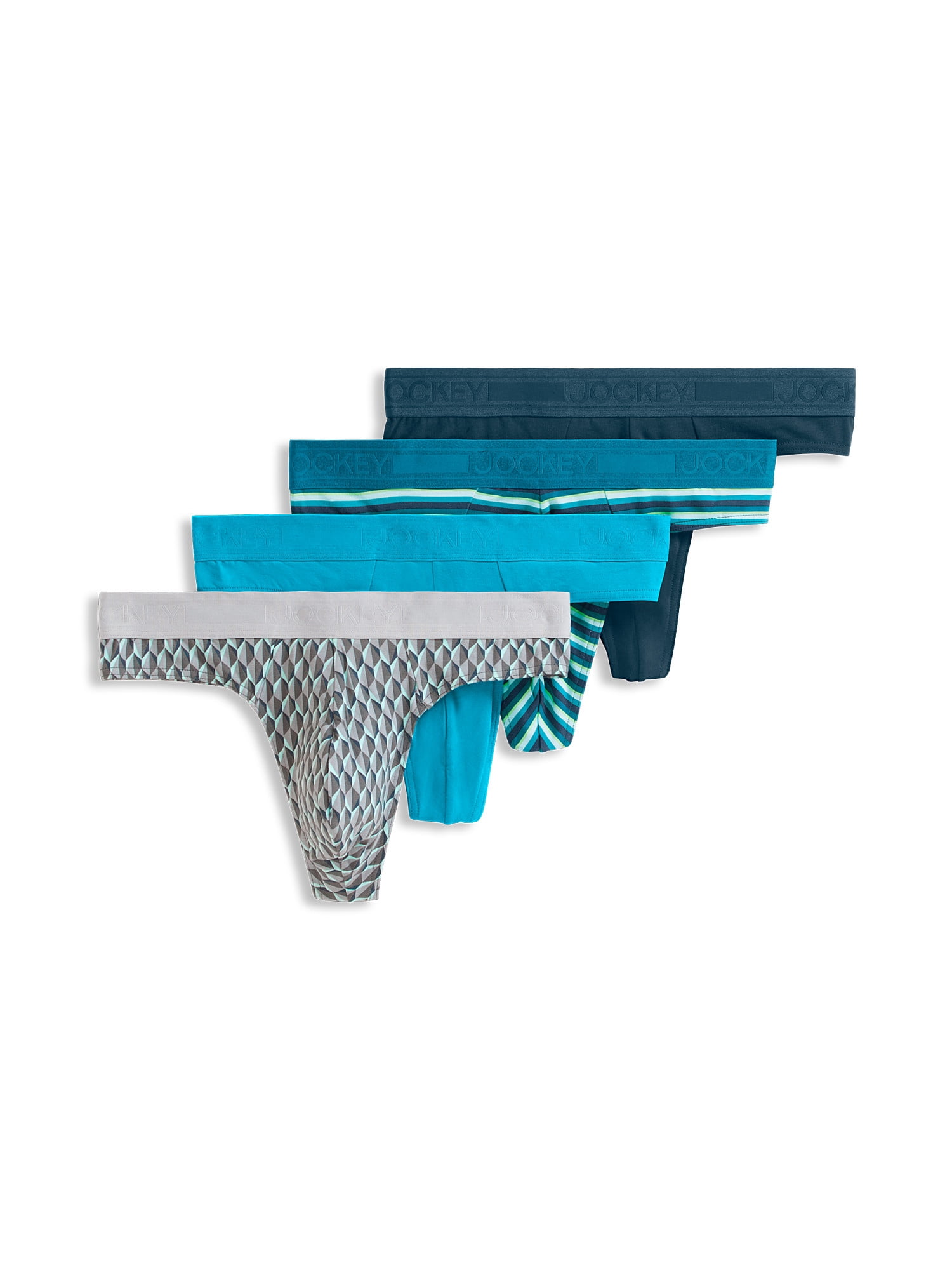 Jockey Essentials 4 pack Cotton Stretch Men's Thong
