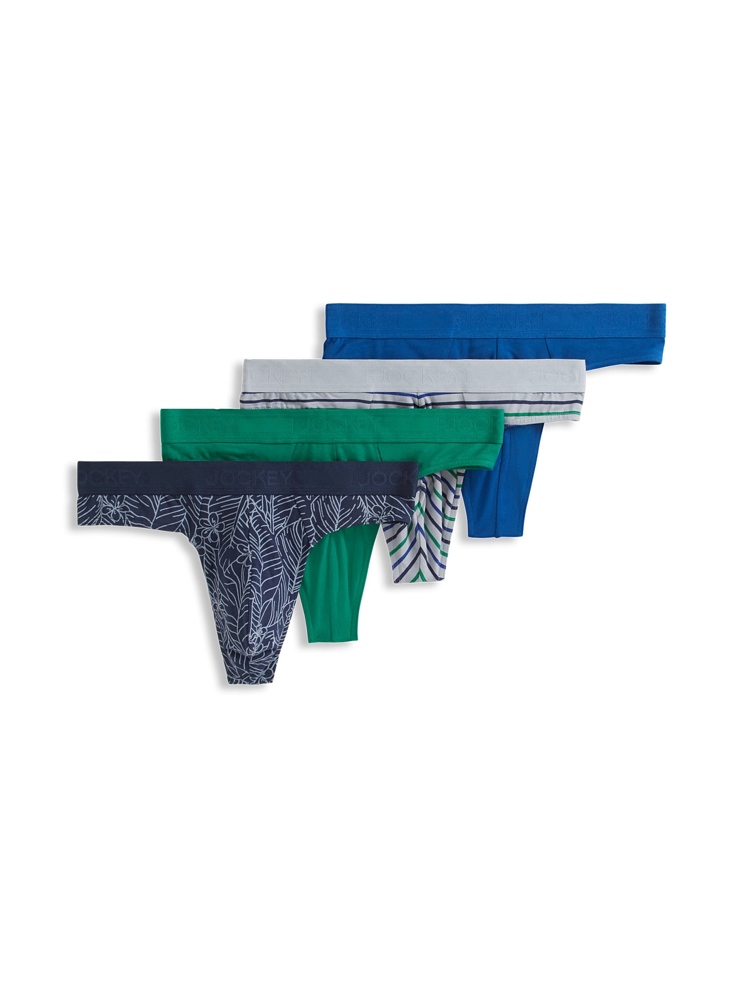 Jockey Essentials 4 pack Cotton Stretch Men's Thong