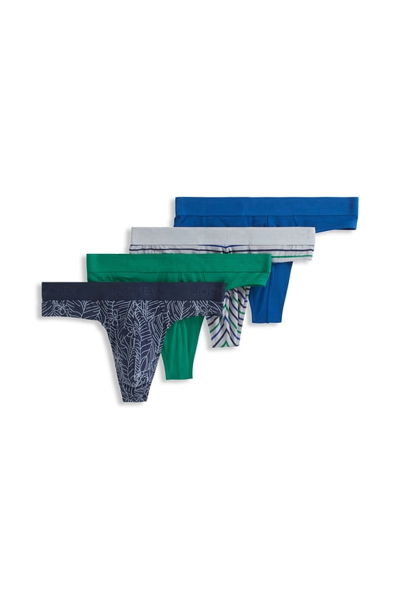 4 pack Cotton Stretch Men's Thong