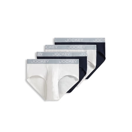 Jockey Essentials 4 pack cotton blend men's brief