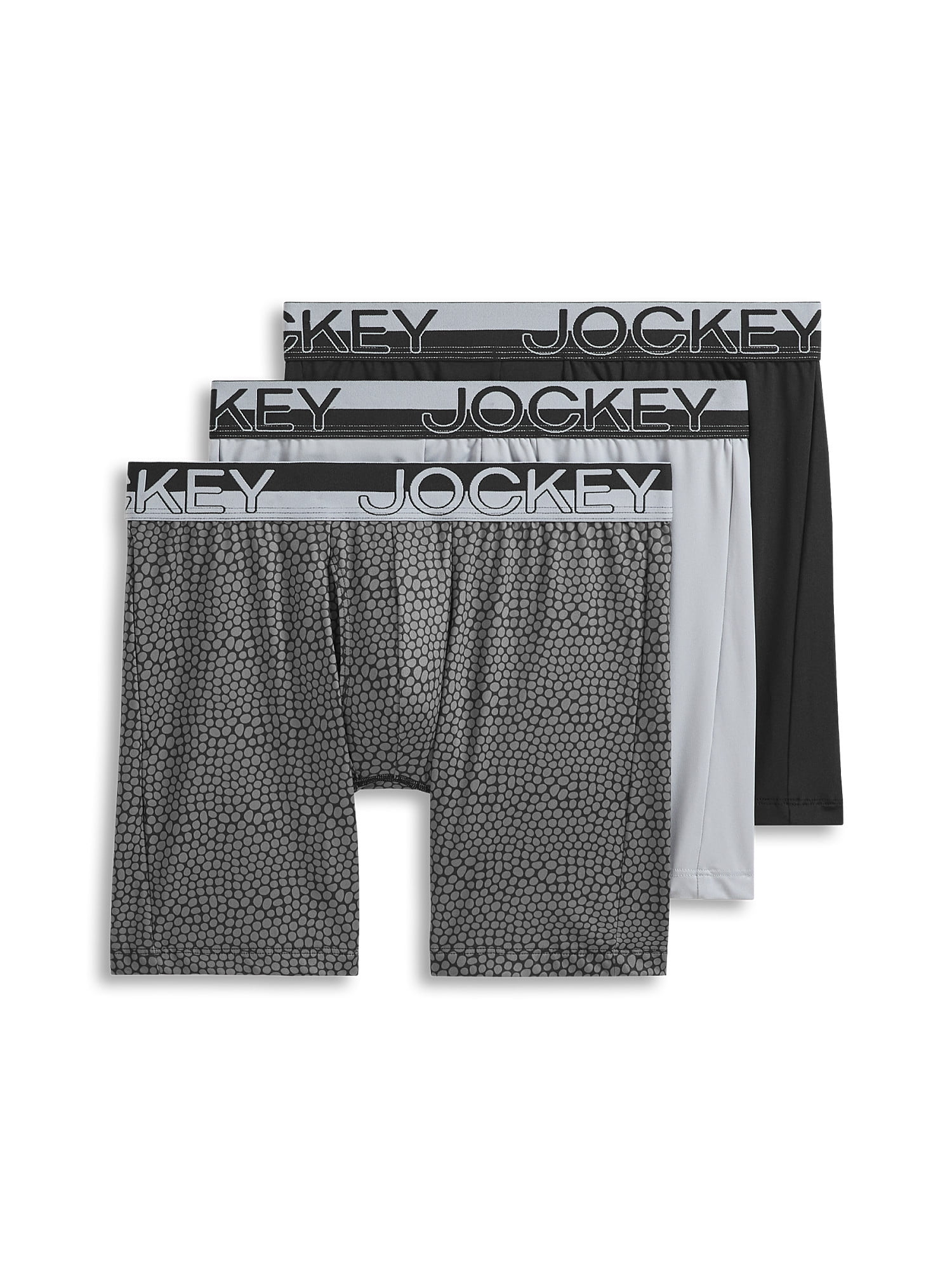 Jockey® Essentials Staycool+® Microfiber Stretch 6" Boxer Brief - 3 Pack