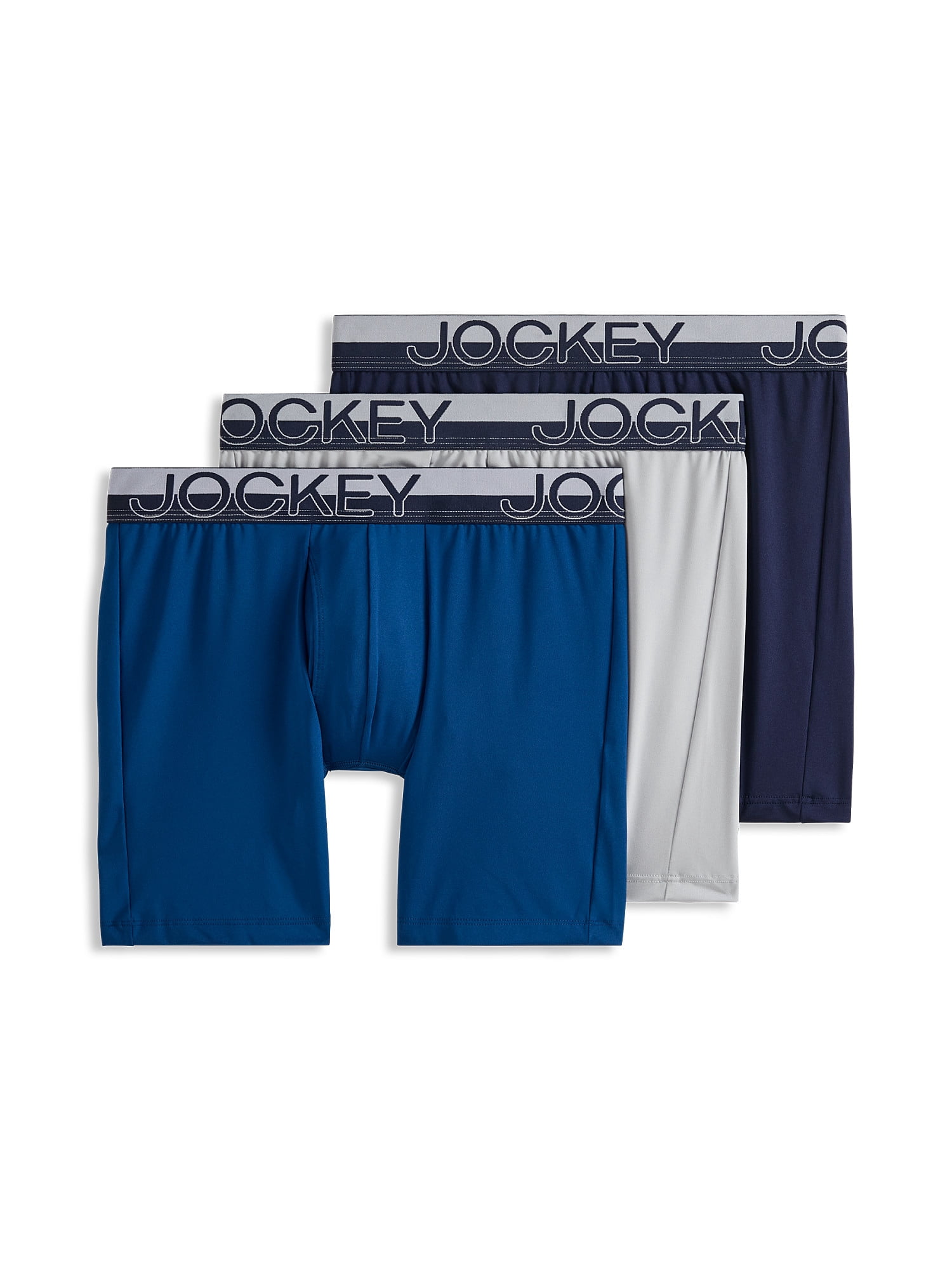 Jockey® Essentials Staycool+® Microfiber Stretch 6" Boxer Brief - 3 Pack