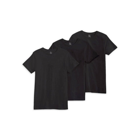 Jockey Essentials Boys Crew Neck Undershirt With Stay New Technology, 3-Pack, Sizes, S-XL