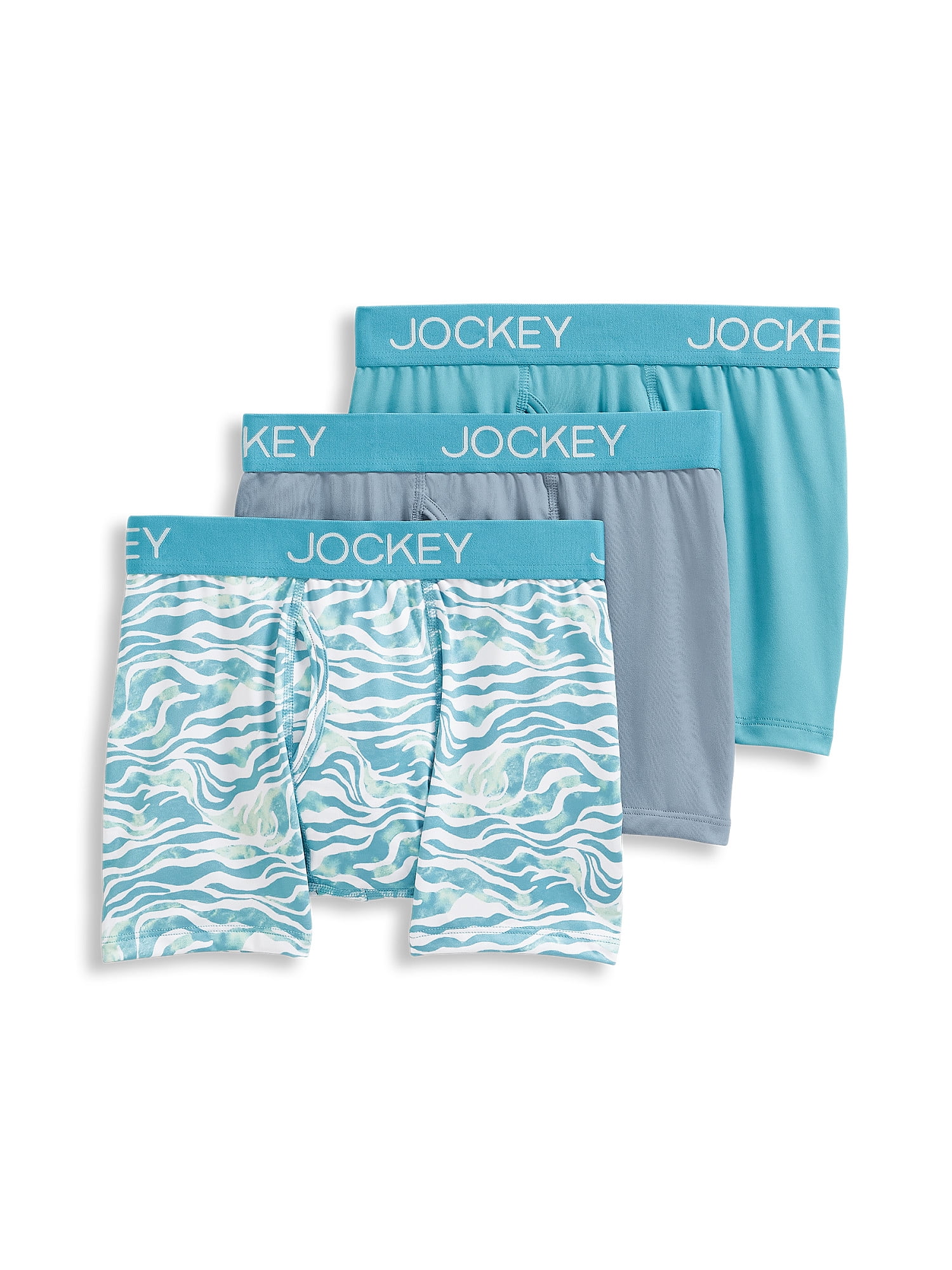 Jockey Generation™ Boys' 3pk Stretch Boxer Briefs - Blue/Gray/Black XL