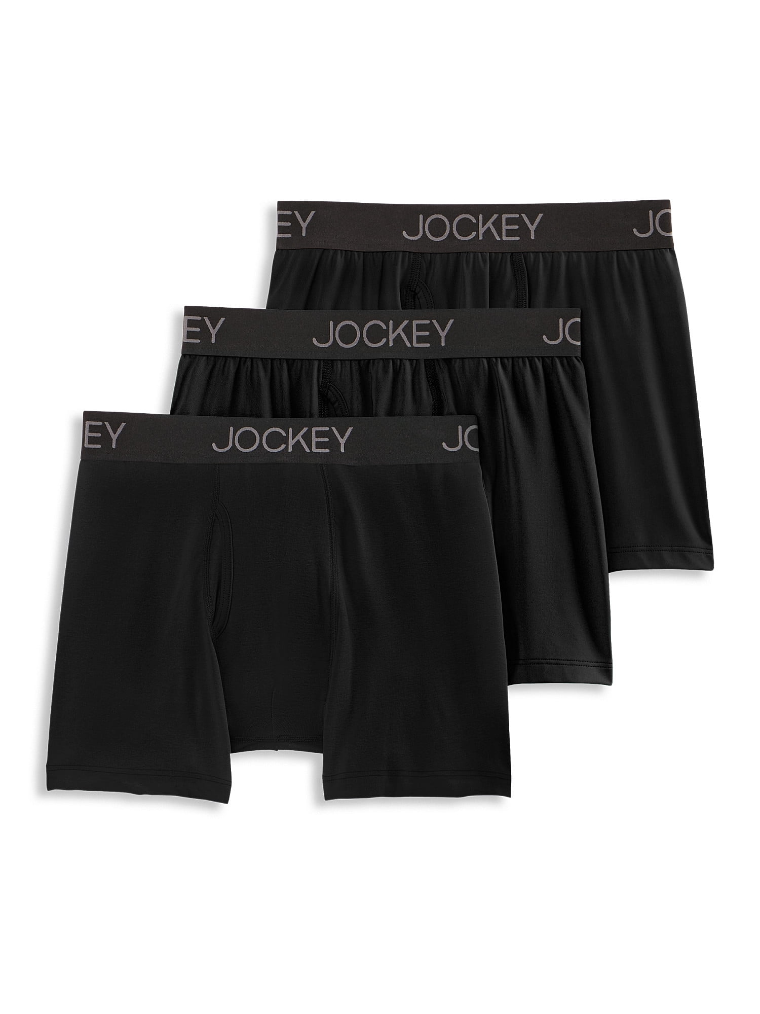 Jockey® Essentials Boys’ Underwear, Microfiber Stretch Boxer Brief, Comfort, 3 pack, Sizes (6-20) Small, Medium, Large, Extra Large