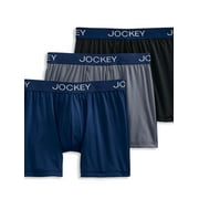 Jockey Essentials Boys Cotton Stretch Boxer Brief Underwear, 3