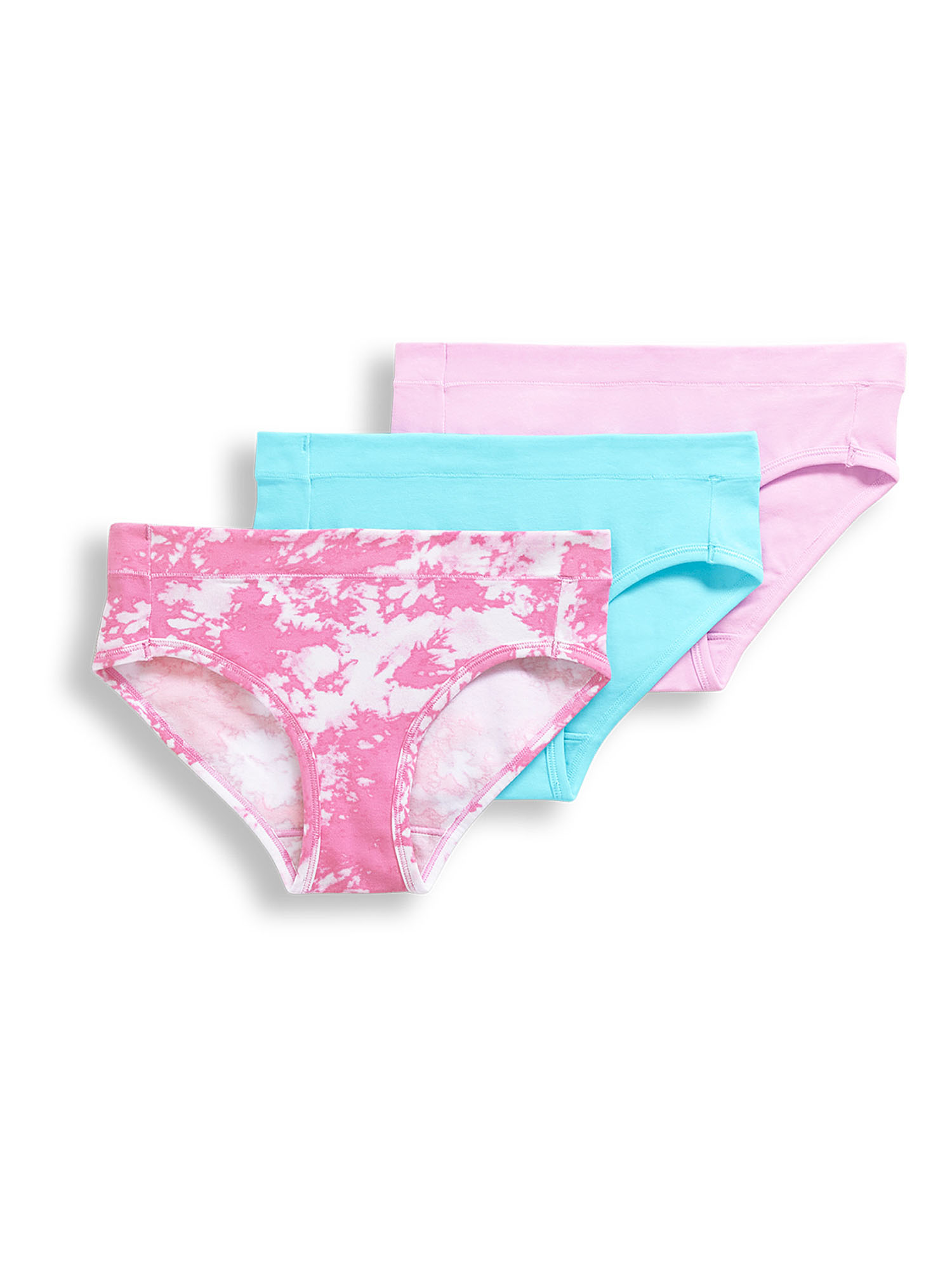 Jockey® Essentials Girls’ Cotton Stretch Bikini Underwear - 3 pack, Sizes  S-XL (6-16)