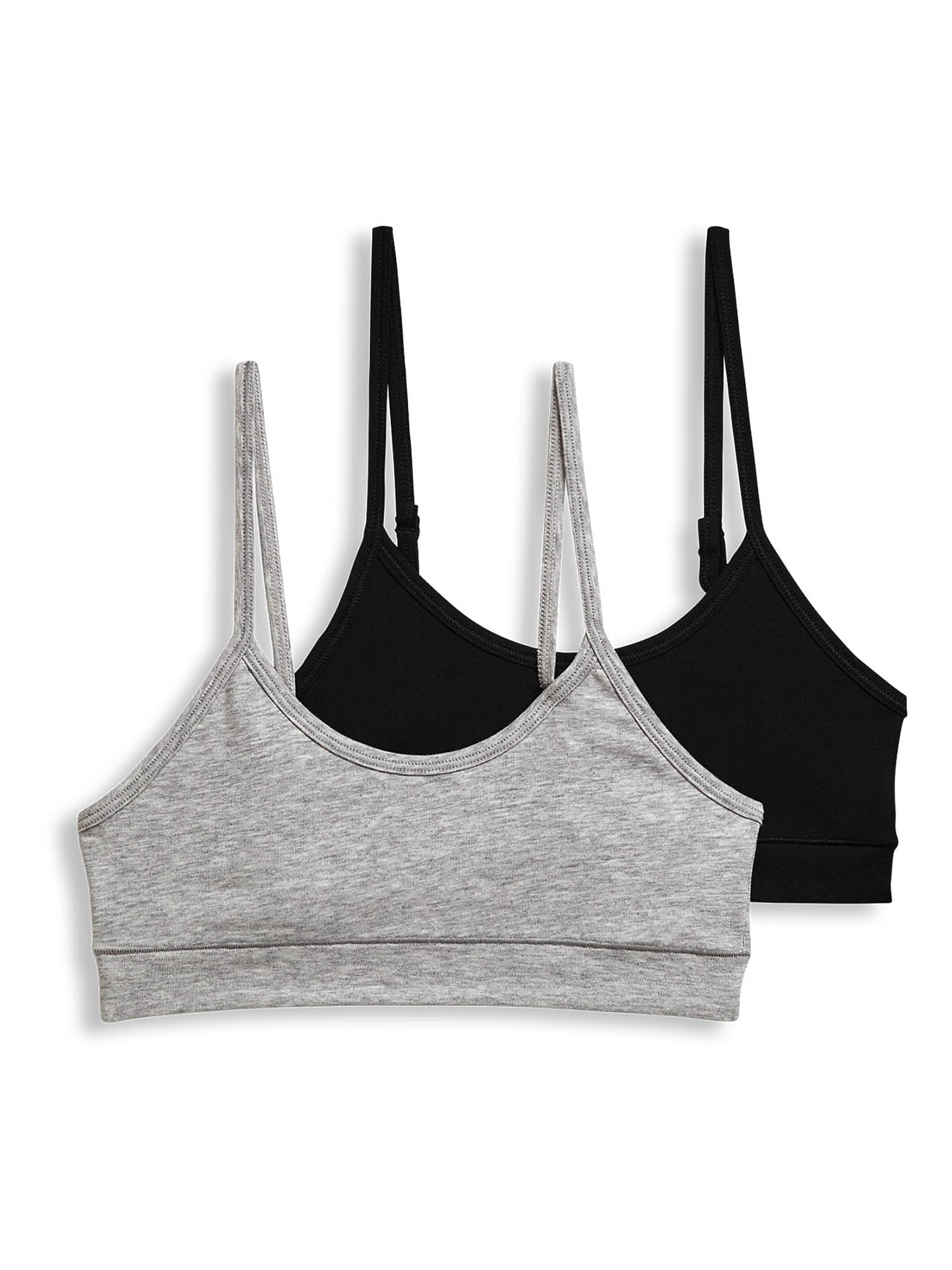 Jockey® Essentials Girls’ Cotton Stretch Bralette 2 pack, Sizes SXL