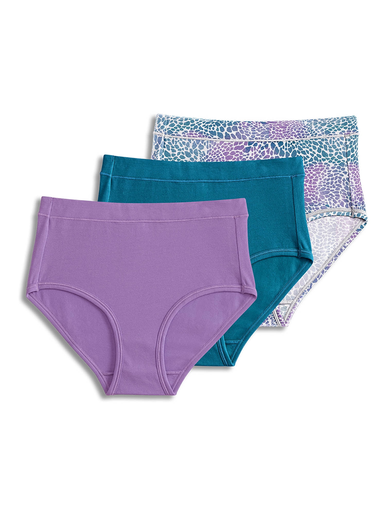 Jockey® Essentials Girls' Cotton Stretch Brief Panty - 3 Pack, Sizes S-XL  (6-16) 