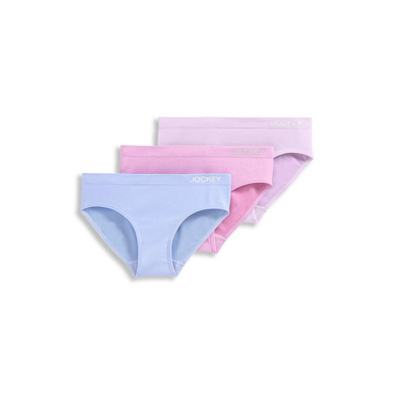 Jockey® Essentials Girls’ Seamfree® Bikini - 3 pack, Sizes S-XL (6-16)
