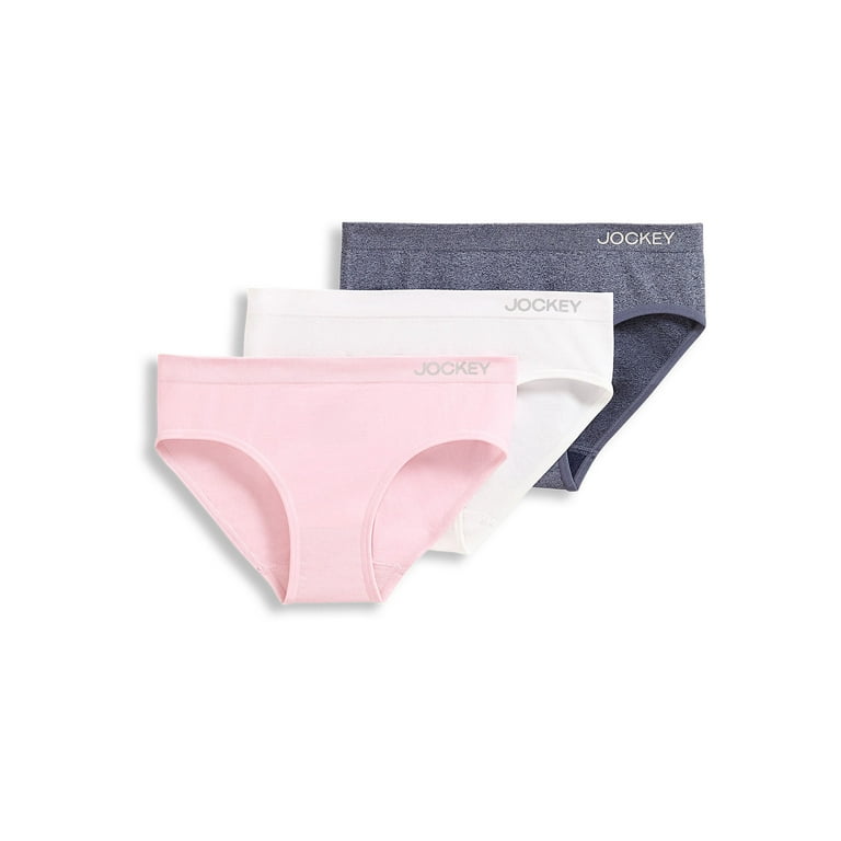 Jockey® Essentials Girls' Seamfree® Bikini - 3 pack, Sizes S-XL (6