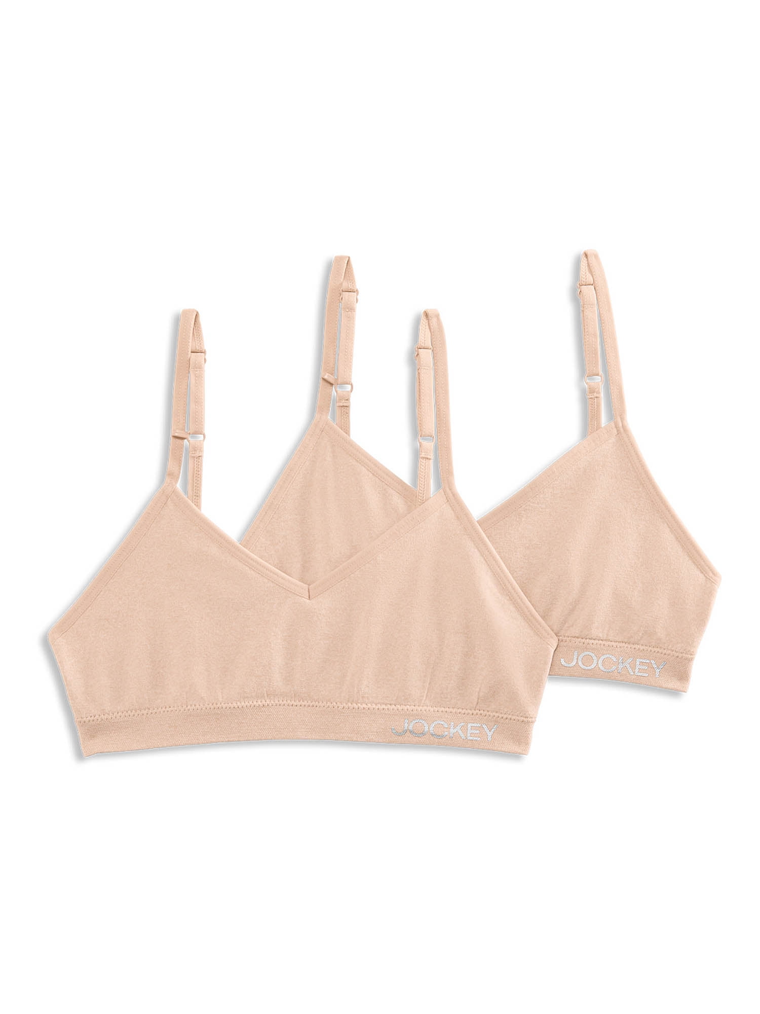 Jockey® Girls' Seamfree® Microfiber Racerback Bralette - 2 Pack