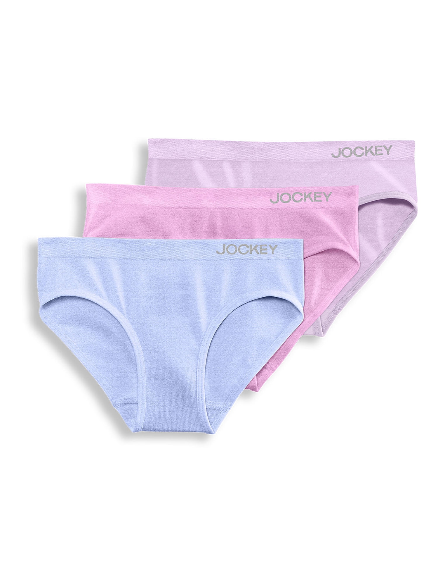 Jockey® Essentials Girls’ Seamfree® Hipster - 3 pack, Sizes S-XL (6-16)