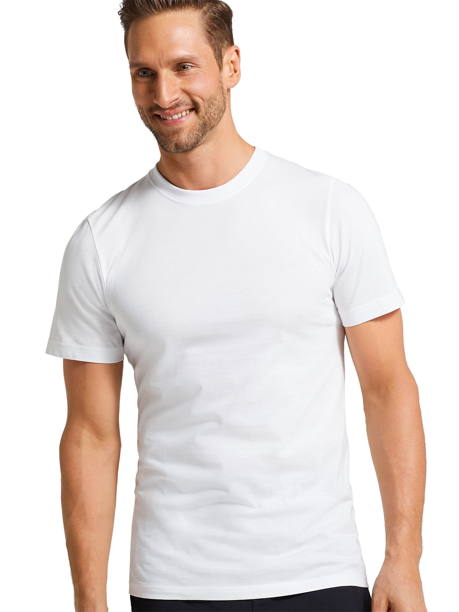 Jockey Essentials Men's 100% Cotton T-Shirt, 2Pack , Undershirts, Comfort Crew Neck