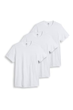 Jockey® Essentials Men's 100% Cotton T-shirt, 3 Pack, Undershirts, Comfort Crew Neck Style, Staycool+ Technology, Sizes Small, Medium, Large, Extra Large, 2XL, 3XL, 6803