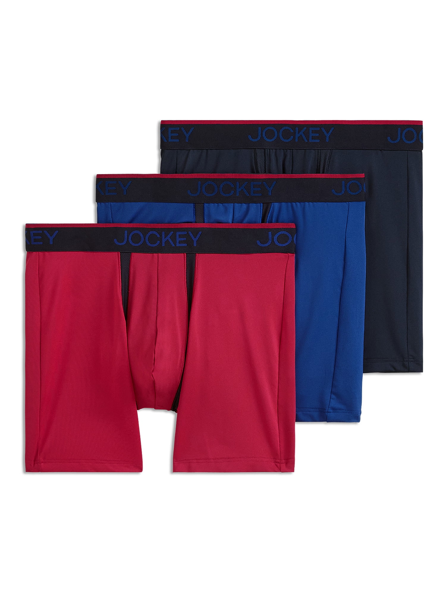 Jockey Essentials® Men's Zero Chafe Pouch Boxer Brief, 6 Inseam, Pack of 3,  Separation Underwear, Comfort Workout Underwear, Sizes Small, Medium,  Large, Extra Large, 2XL, 3XL, 6849 