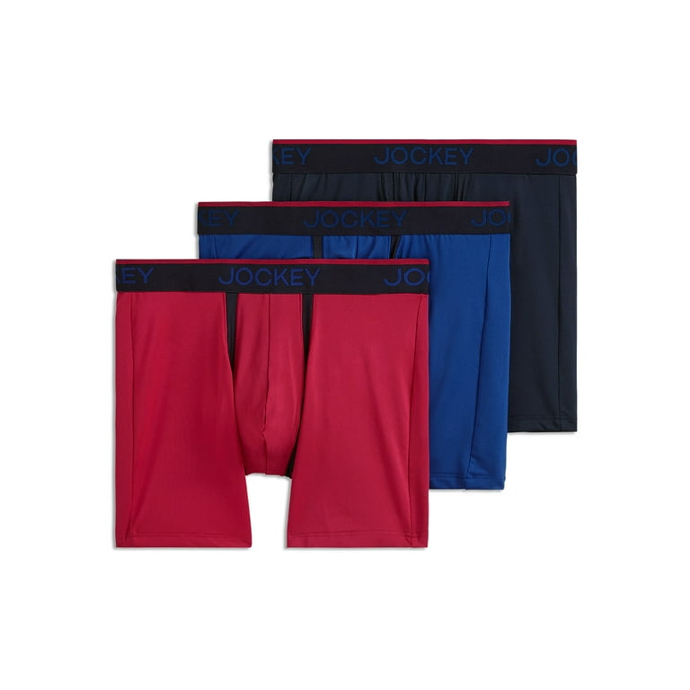 Jockey Men's Underwear Active Microfiber Boxer Brief - 3 Pack : :  Clothing, Shoes & Accessories