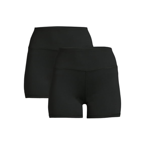 Jockey Essentials Women's Bike Shorts – High Waisted Performance Bike Shorts, 2 Pack