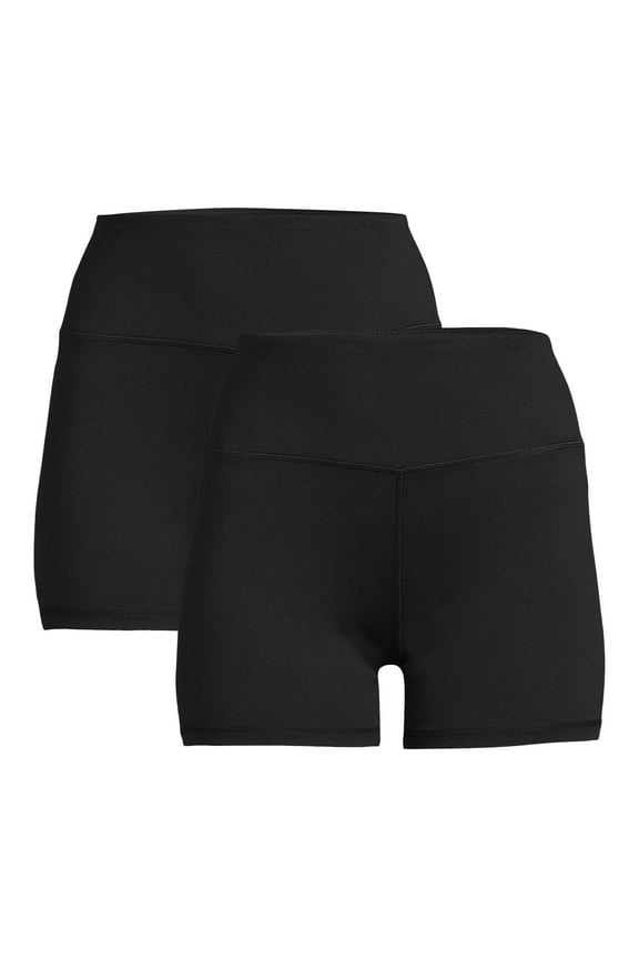 Women's Bike Shorts – High Waisted Performance Bike Shorts, 2 Pack
