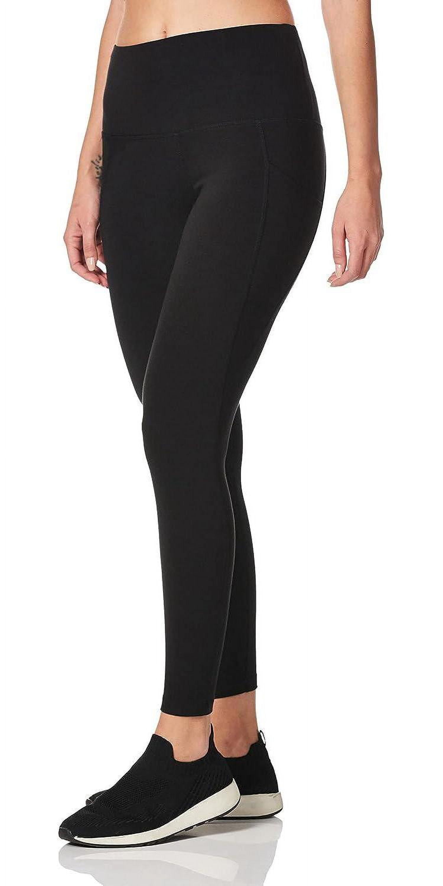 Jockey Essentials Women's Cotton Blend 7/8 Leggings with Side Pockets