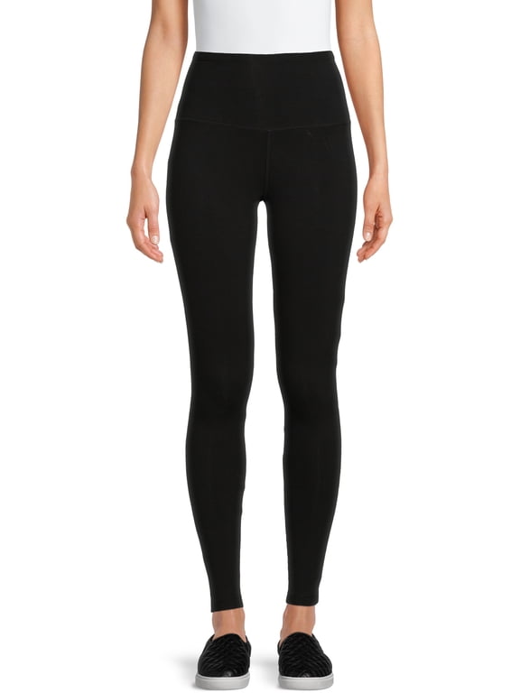 Women's Cotton Blend High Waist Basics Ankle Leggings