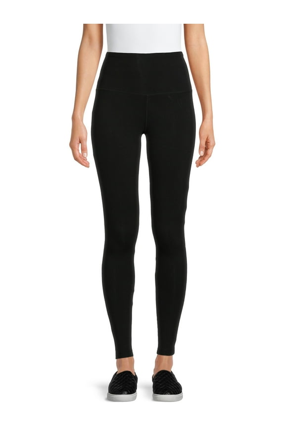 Women's Cotton Blend High Waist Basics Ankle Leggings