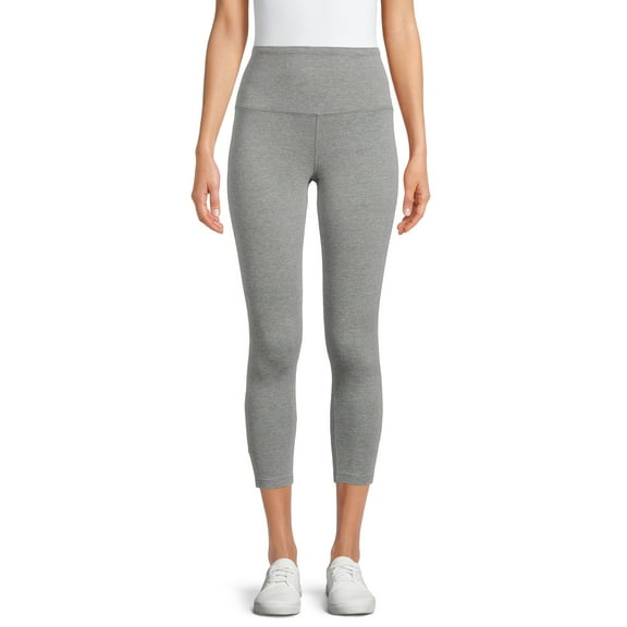 Jockey Essentials Women's Cotton-Blend High Waist Capri Leggings