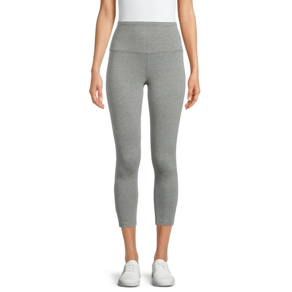 Jockey Essentials Women's Cotton-Blend High Waist Capri Leggings