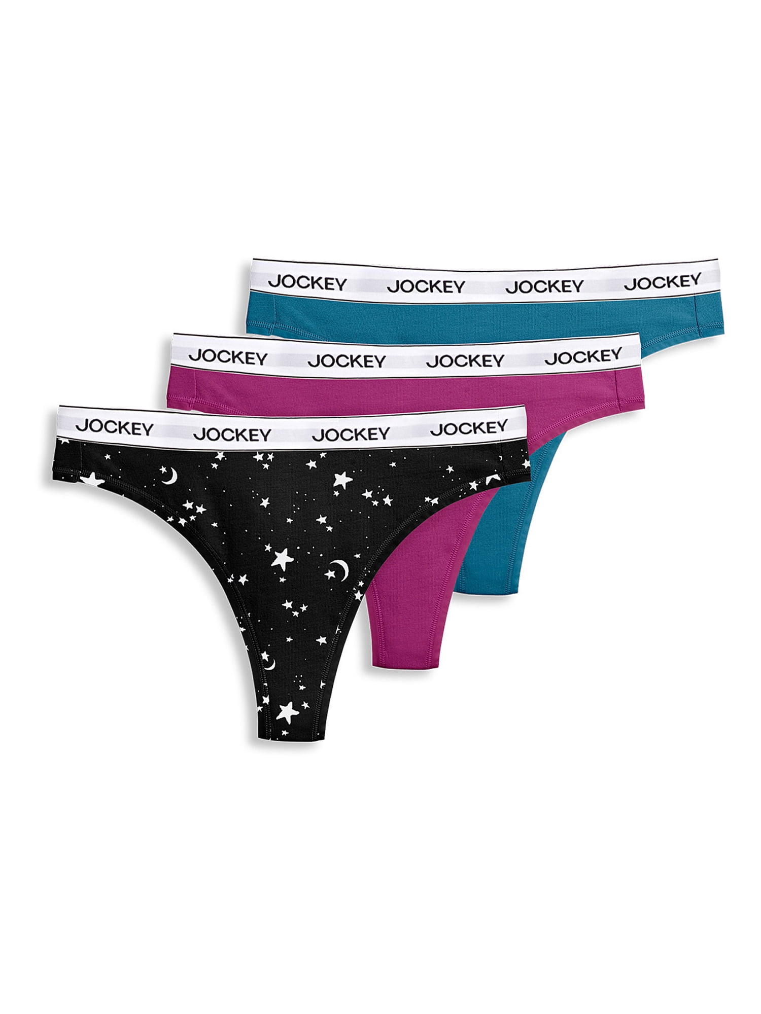 Jockey Women's Truefit Promise One Size Thong Underwear 3378 In