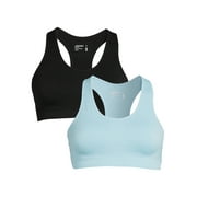 Jockey Essentials Women's Low Impact Seamless Racerback Sports Bras, 2-Pack