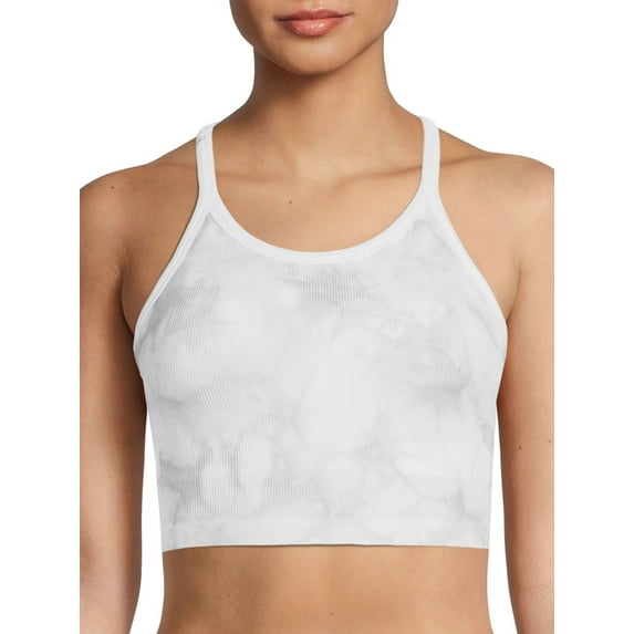 Jockey Essentials Women's Medium Impact Seamless Rib Long Line Cami Bra