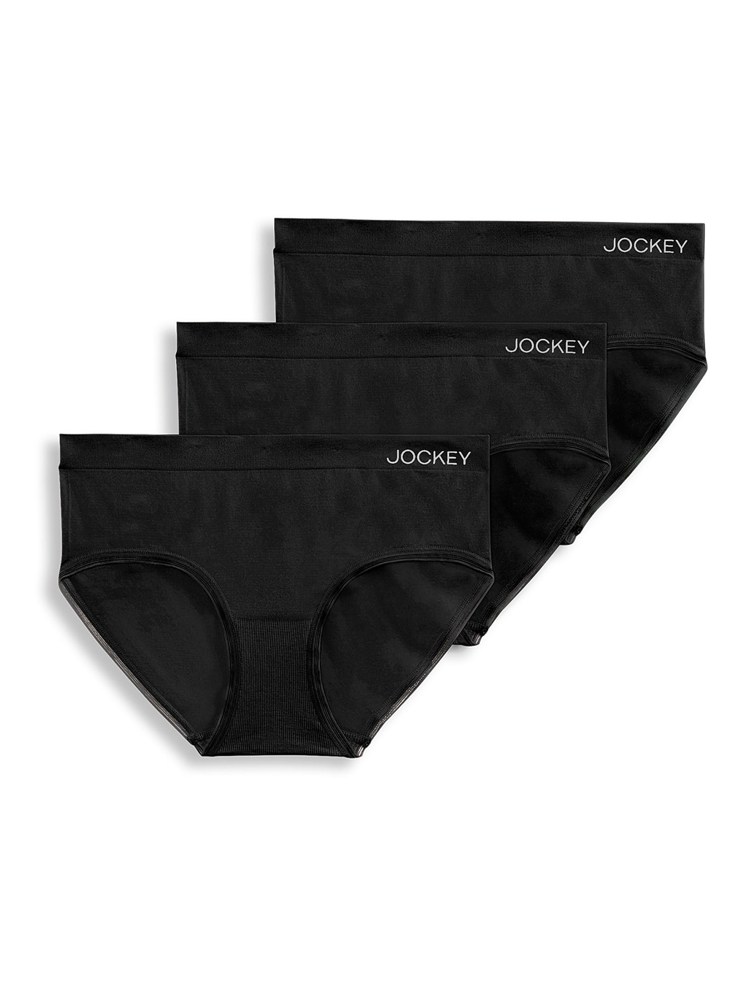 Jockey® Essentials Women's Seamfree® Eco Hipster Underwear, 3 Pack, Soft No  Line Panties, Comfort Panty, Sizes Small-3XL, 5331 