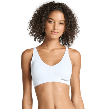 Jockey® Essentials Women's Soft Touch Seamfree® Plunge Bralette, Wirefree Bra, Sizes S-3XL