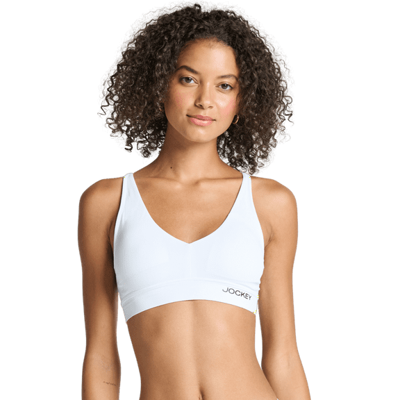 Jockey® Essentials Women's Soft Touch Seamfree® Plunge Bralette, Wirefree Bra, Sizes S-3XL