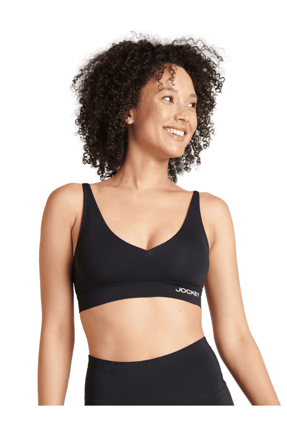 Jockey® Essentials Women's Soft Touch Seamfree® Plunge Bralette, Wirefree Bra, Sizes S-3XL