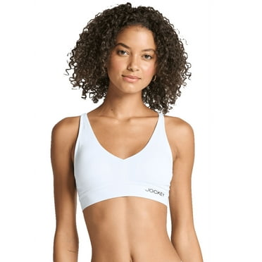 Jockey® Essentials Women's Soft Touch Seamfree® Plunge Bralette, Wirefree Bra, Sizes S-3XL