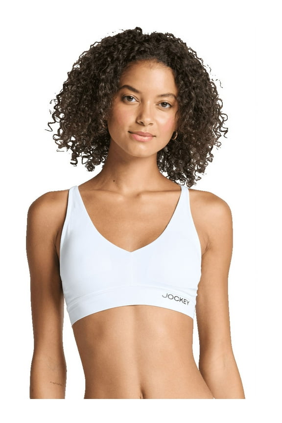 Jockey® Essentials Women's Soft Touch Seamfree® Plunge Bralette, Wirefree Bra, Sizes S-3XL