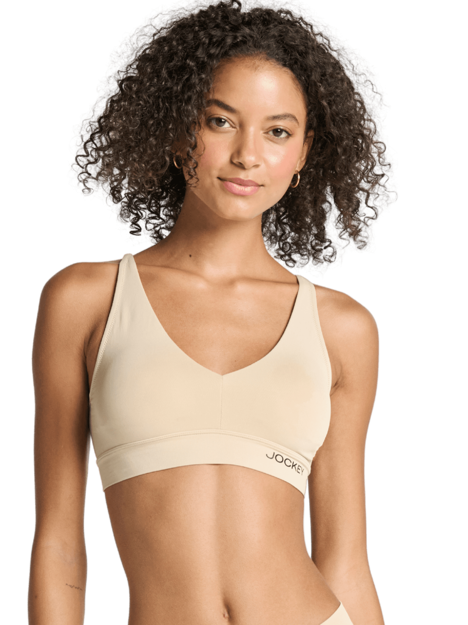 Jockey® Essentials Women's Soft Touch Seamfree® Plunge Bralette, Wirefree Bra, Sizes S-3XL