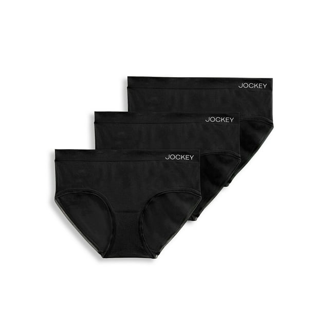 Jockey Essentials Women's Seamfree Hipster Panties, 3Pack, Sizes S