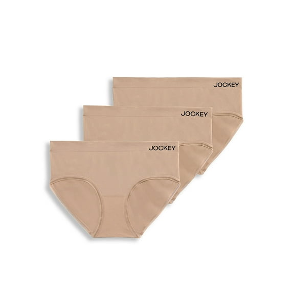 Jockey Essentials Women's Seamfree Hipster Panties, 3-Pack, Sizes S-XXXL