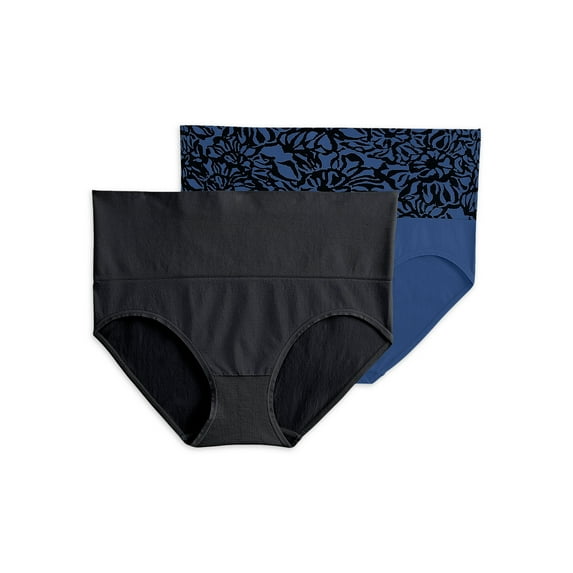 Jockey® Essentials Women's Seamfree® Slimming Brief Panties, Cooling Shapewear, Tummy Smoothing Underwear, Pack of 2, Sizes Small-3XL, 5353