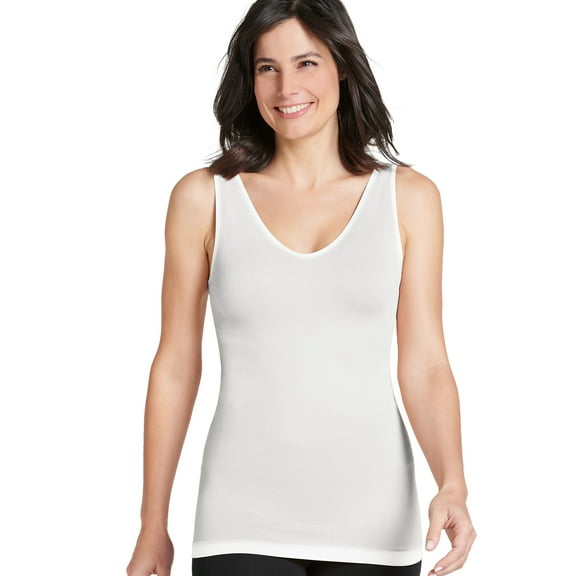 Jockey Essentials Women's Slimming Tank, Everyday Shapewear, Body Slimming Top, Compression Tank, Sizes Small-4XL, 5350