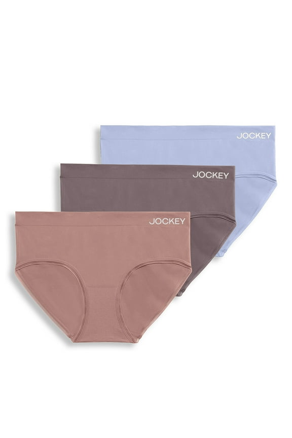 Jockey® Essentials Women's Soft Touch Seamfree® Hipster Underwear - 3 pack, Sizes Small-3XL