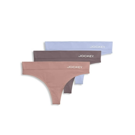 Jockey� Essentials Women's Soft Touch Seamfree� Thong Underwear - 3 Pack, Sizes S-3XL