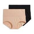 thumbnail image 1 of Jockey® Essentials Women's Tummy Smoothing 360° Mid-Waist Brief - 2 pack, Sizes Small-3XL, 1 of 6