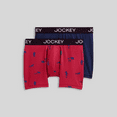 thumbnail image 1 of Jockey Generation Men's 2pk Fathers Day Micro Boxer Briefs - Red/Navy Animals, Medium, 1 of 1