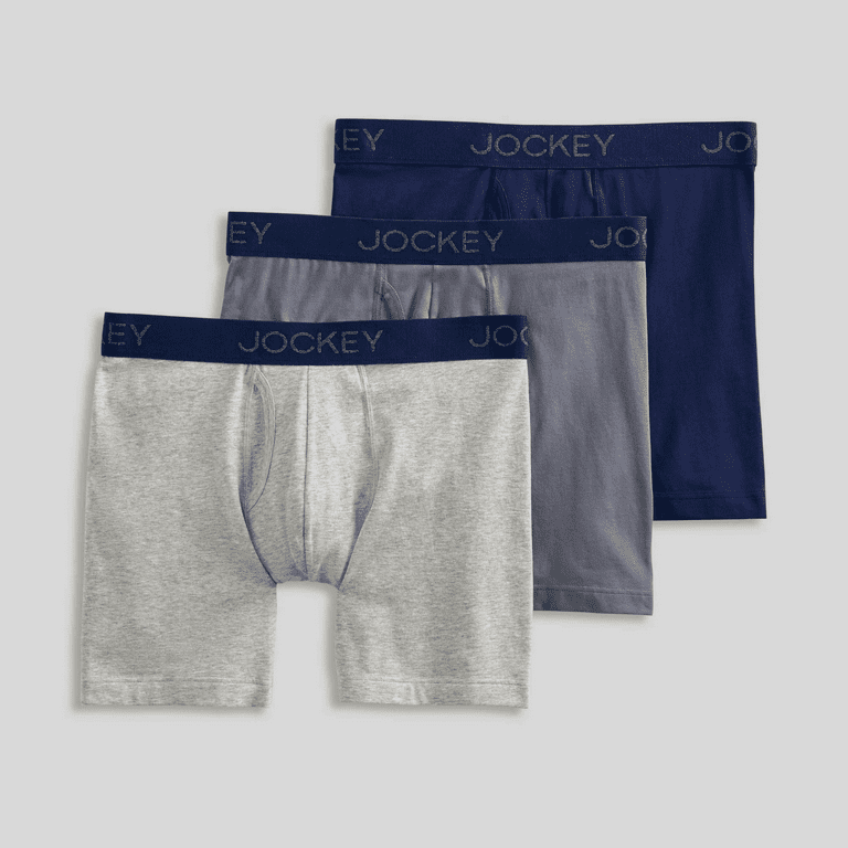 Jockey Life 3-Pack Men's Cotton Stretch Staycool Boxer Briefs - Assorted  Solids (S) : : Clothing, Shoes & Accessories