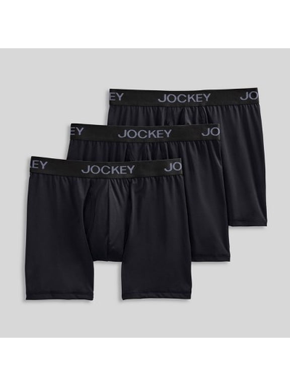 Generation Men's Micro Stretch 3pk Boxer Briefs, Black, Small