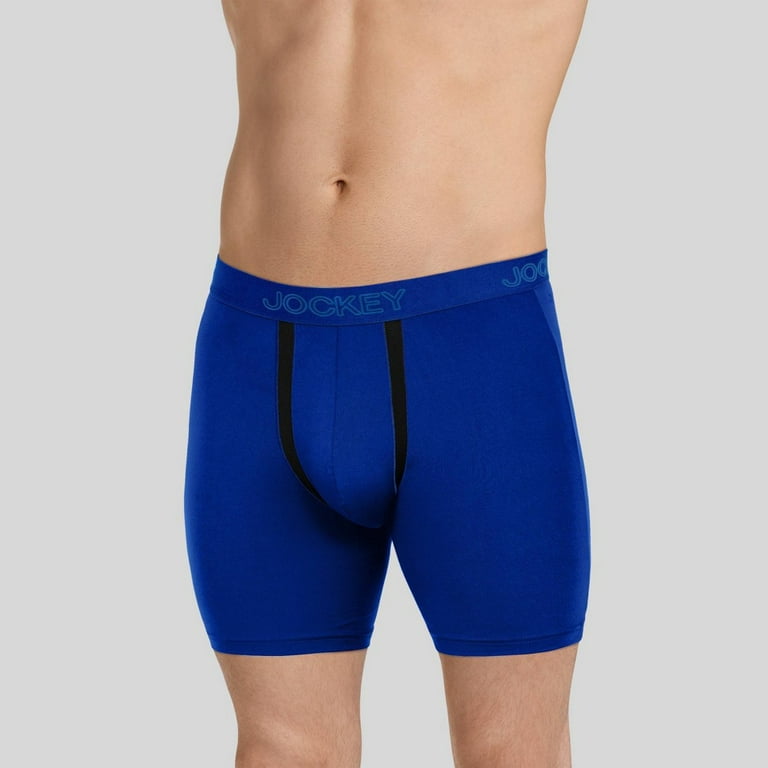 Jockey Generation Men's No Chafe Underwear 3pk - Orange/Blue S